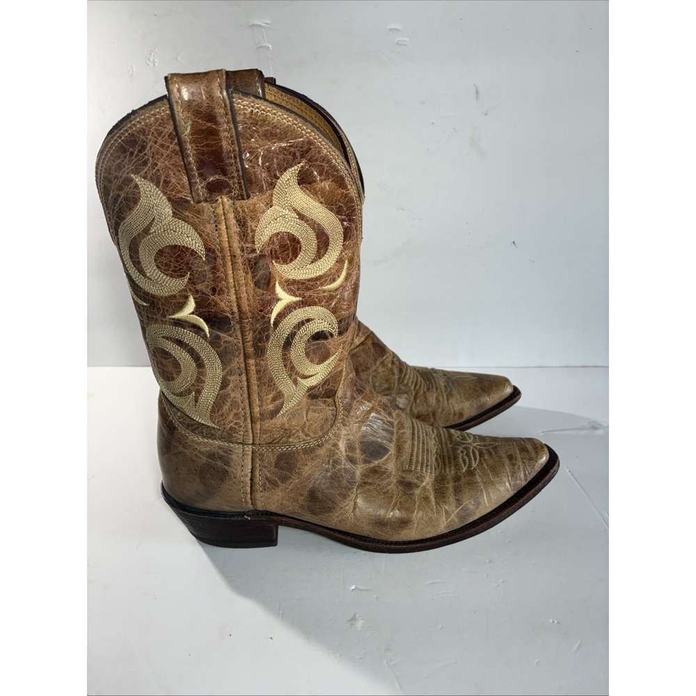 Justin's Men's Cowboy Boot Size 9.5 Brown USA Made